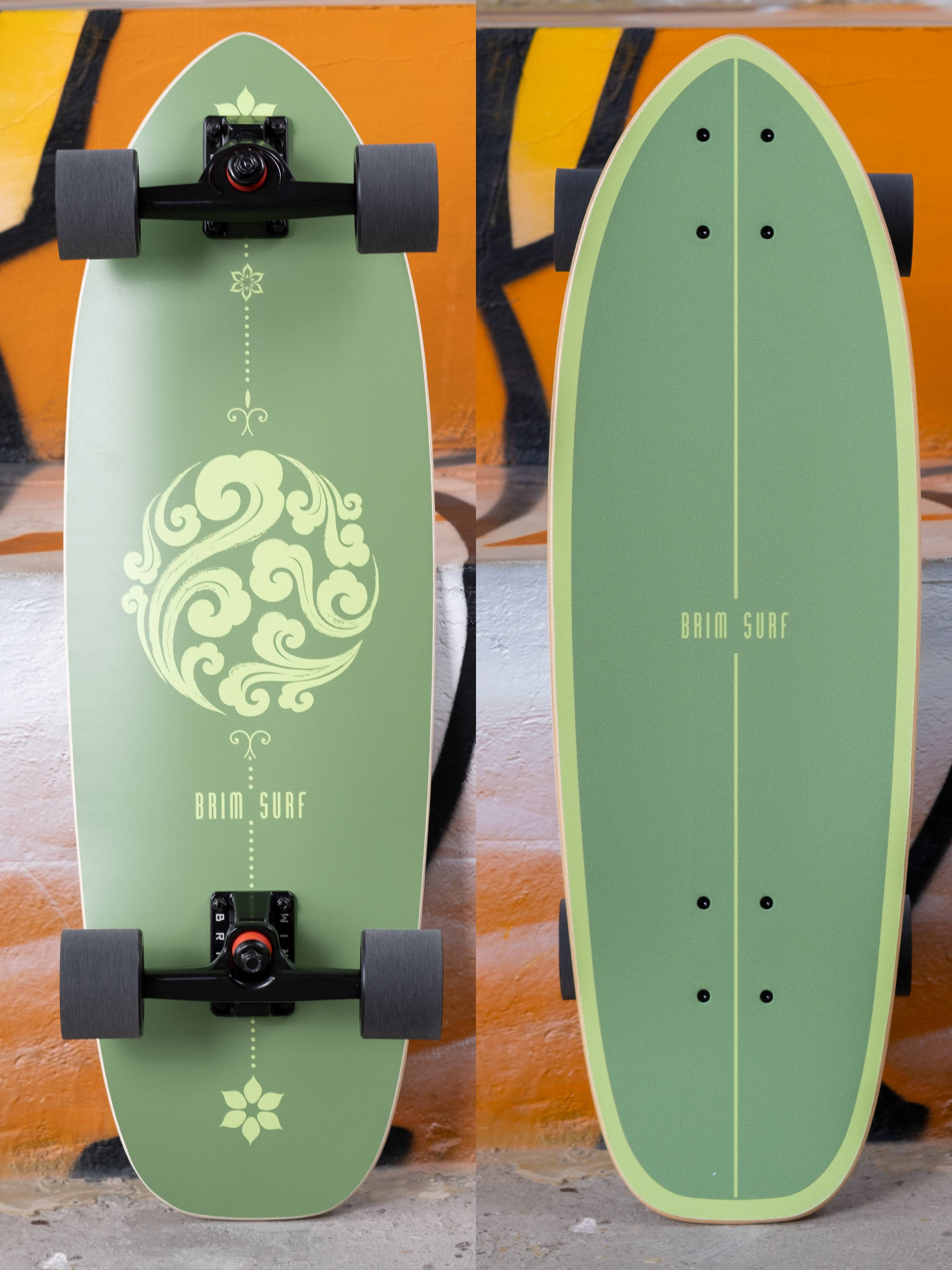 Green waves - 31 inches